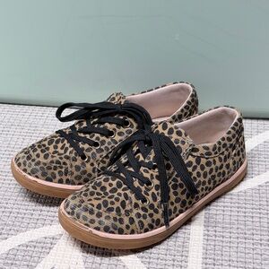 Livie & Luca Leopard Print Kids Sneakers
